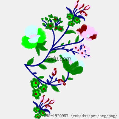 svg矢量绣花图下载