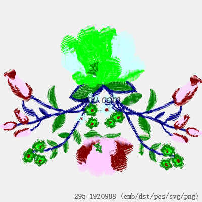 svg矢量绣花图下载