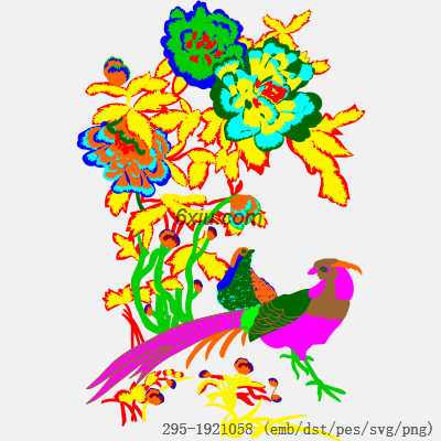 svg矢量绣花图下载