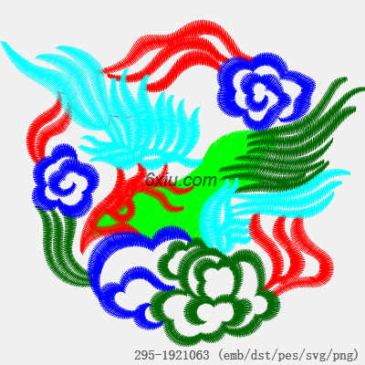 svg矢量绣花图下载