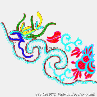 svg矢量绣花图下载