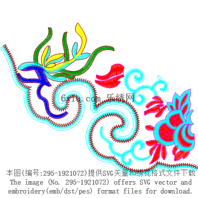 svg矢量绣花图下载