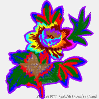 svg矢量绣花图下载