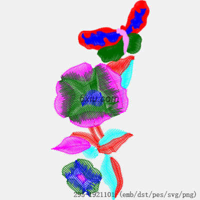 svg矢量绣花图下载
