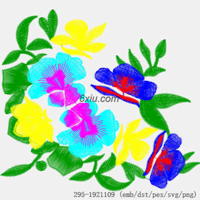 svg矢量绣花图下载