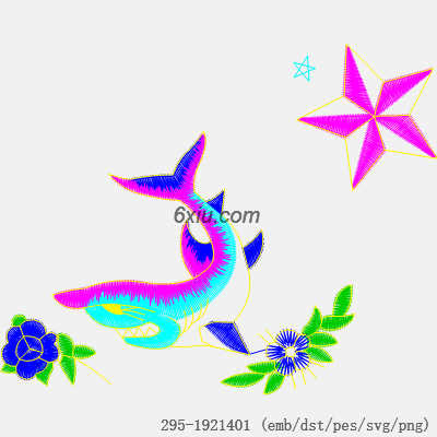svg矢量绣花图下载