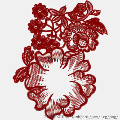 svg矢量绣花图下载