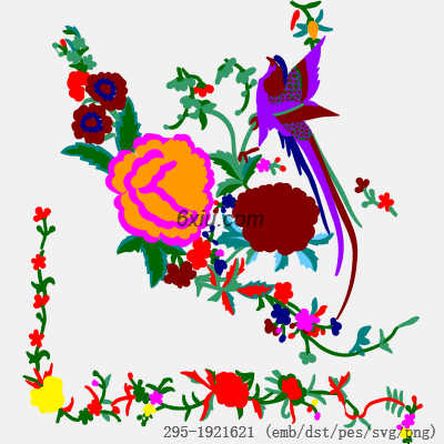 svg矢量绣花图下载