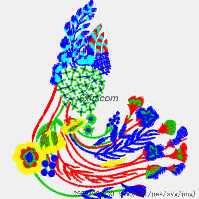 svg矢量绣花图下载