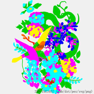svg矢量绣花图下载