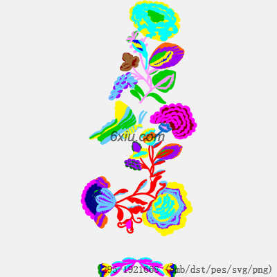 svg矢量绣花图下载