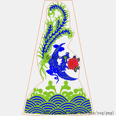 svg矢量绣花图下载