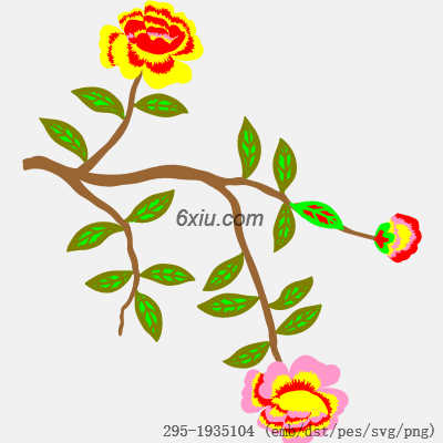 svg矢量绣花图下载