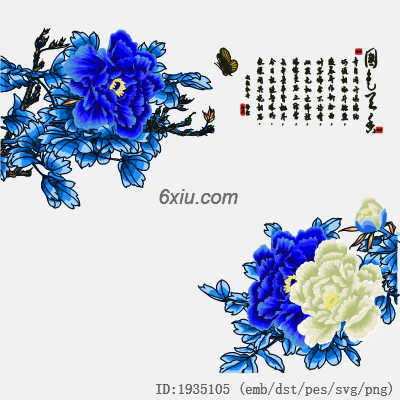 svg矢量绣花图下载