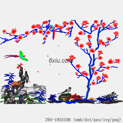 svg矢量绣花图下载