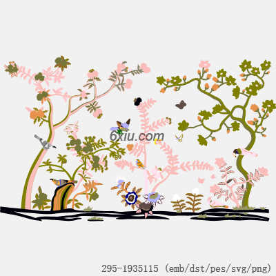 svg矢量绣花图下载
