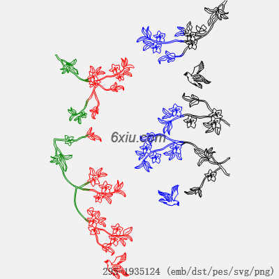 svg矢量绣花图下载