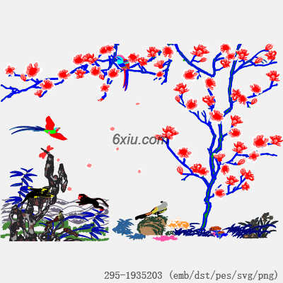 svg矢量绣花图下载