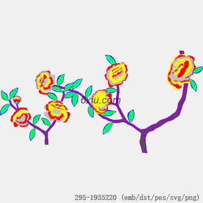 svg矢量绣花图下载