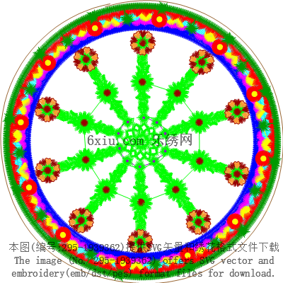 svg矢量绣花图下载