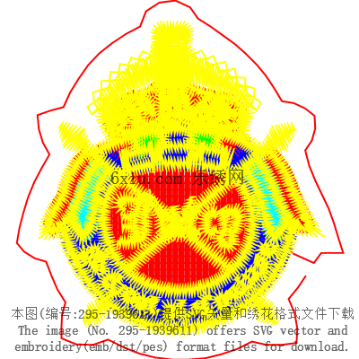 svg矢量绣花图下载