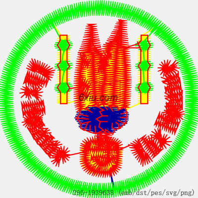 svg矢量绣花图下载
