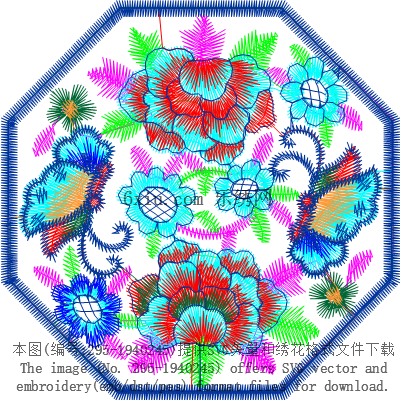 svg矢量绣花图下载