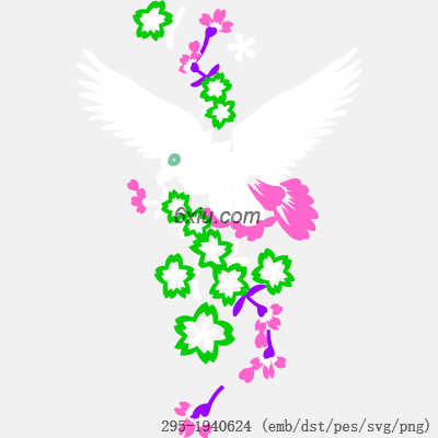 svg矢量绣花图下载