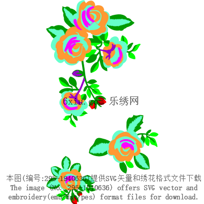 svg矢量绣花图下载