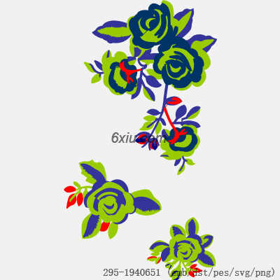 svg矢量绣花图下载
