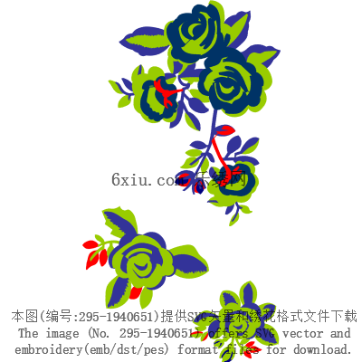 svg矢量绣花图下载