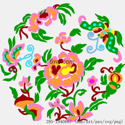 svg矢量绣花图下载