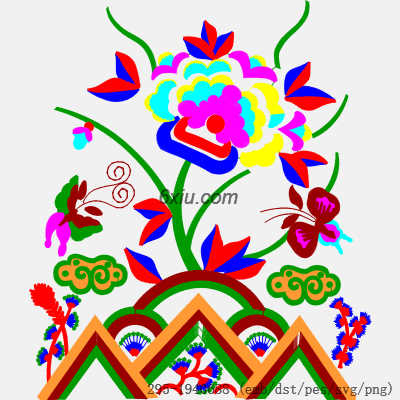 svg矢量绣花图下载