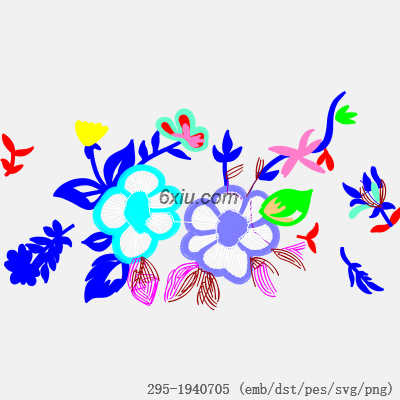svg矢量绣花图下载