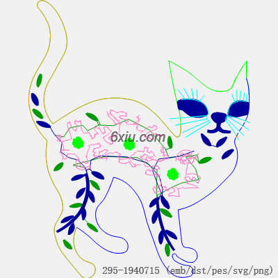 svg矢量绣花图下载