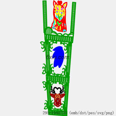 svg矢量绣花图下载