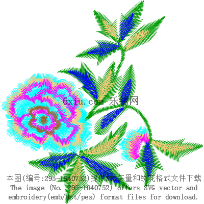 svg矢量绣花图下载