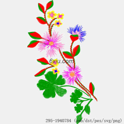 svg矢量绣花图下载