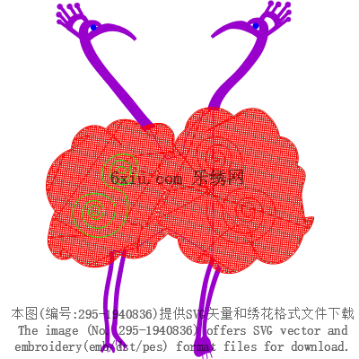 svg矢量绣花图下载