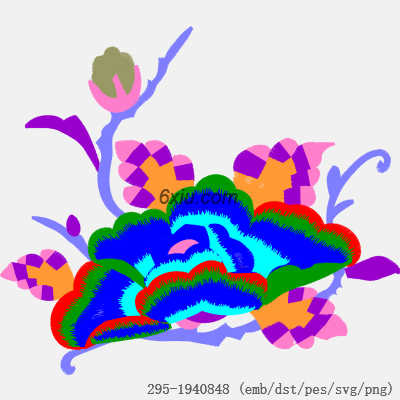 svg矢量绣花图下载