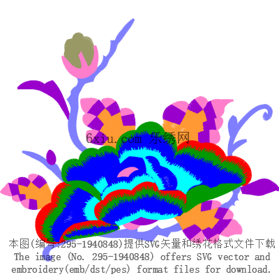 svg矢量绣花图下载