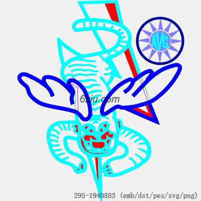 svg矢量绣花图下载
