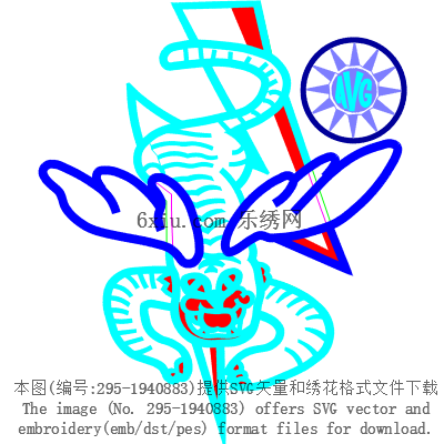 svg矢量绣花图下载