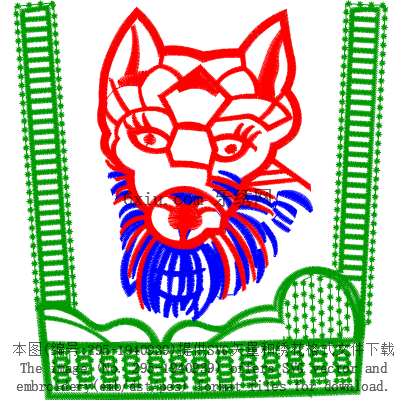 svg矢量绣花图下载