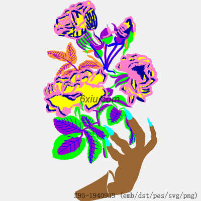svg矢量绣花图下载