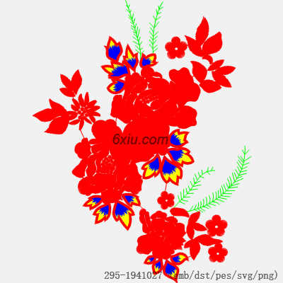 svg矢量绣花图下载