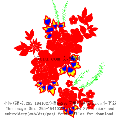 svg矢量绣花图下载