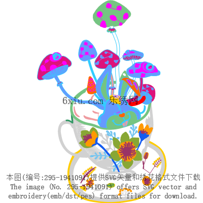 svg矢量绣花图下载