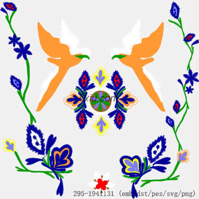 svg矢量绣花图下载