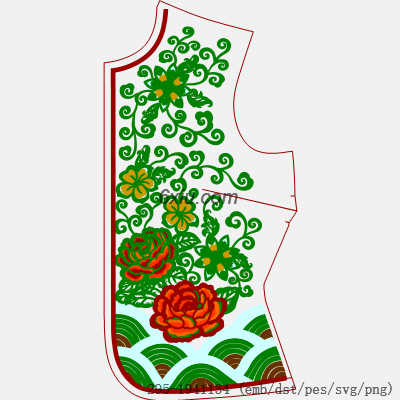 svg矢量绣花图下载